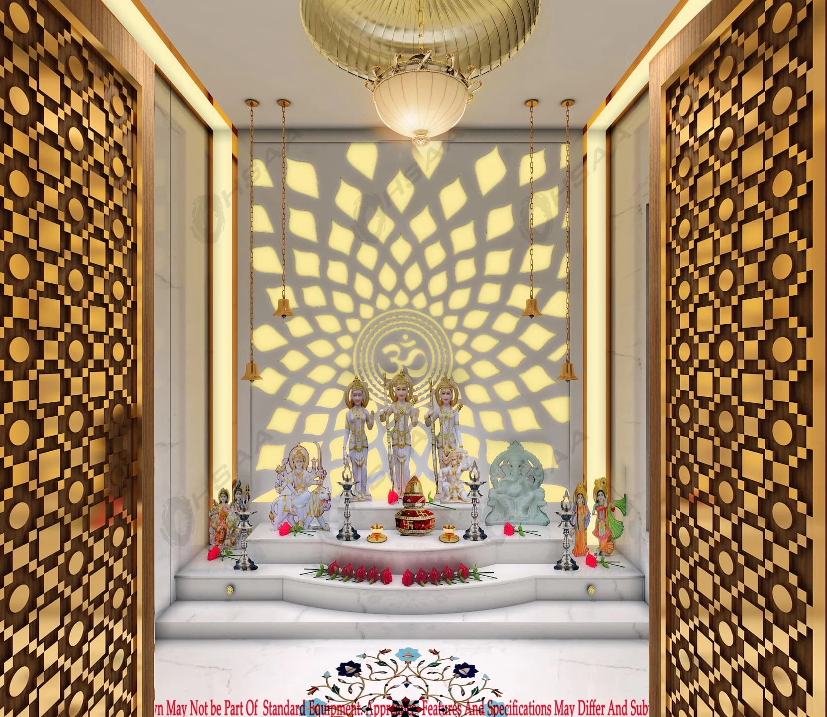 Worship Room interior designs for Indian Homes