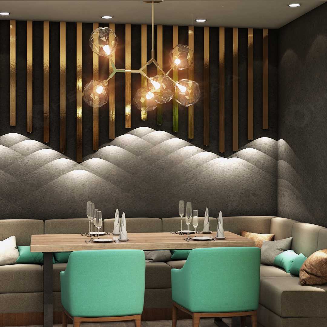 Modern restaurant interior featuring stylish furniture, cozy ambiance, and vibrant decor.